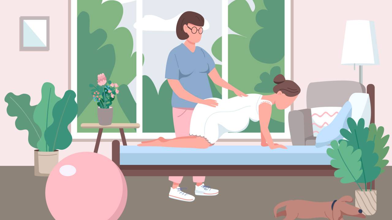 Doula com grávida