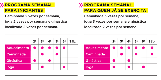 Cronograma de exercícios para gravidez