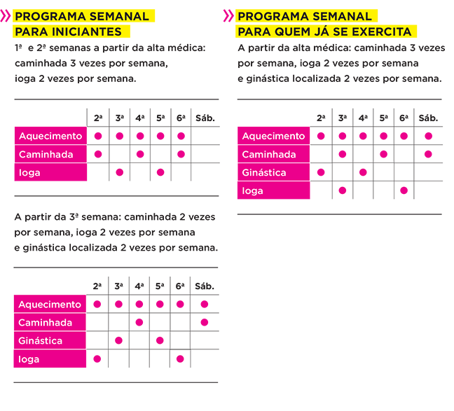 Cronograma de exercícios para gravidez