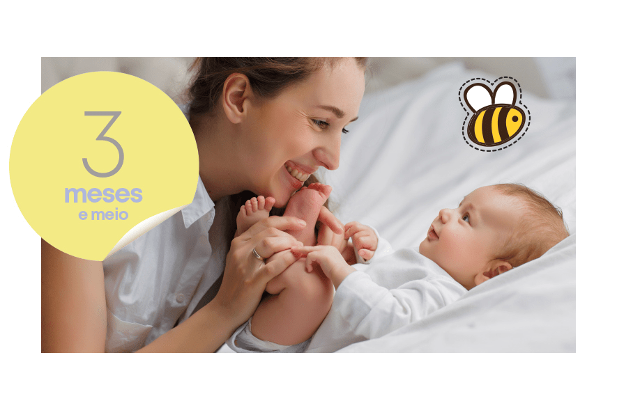 O desenvolvimento do bebê de 3 meses e meio | Bebe.com.br