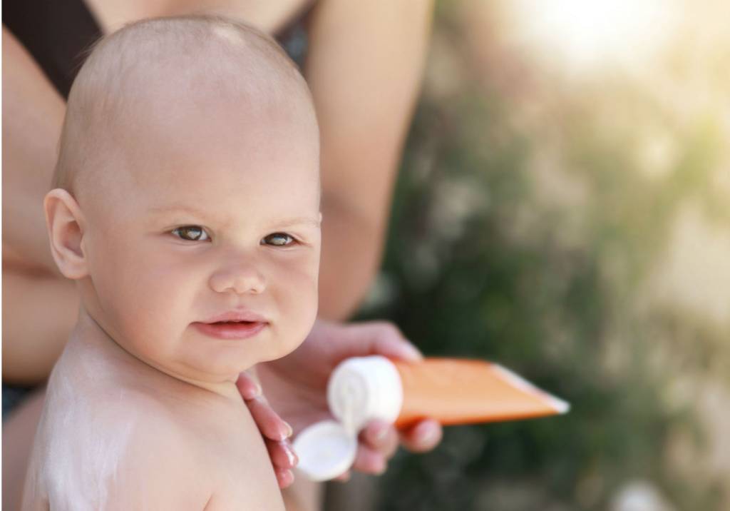 Protetores solares para crianças
