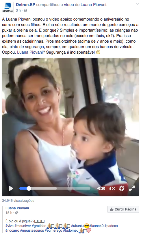 Facebook/Detran.SP