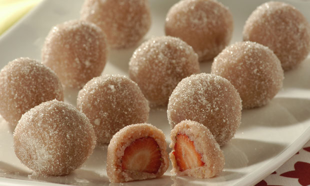 Beijinho doce de morango: um fantástico docinho Beijinho doce de morango: um fantástico docinho