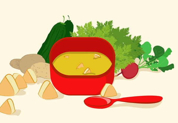 Ingredientes- 1 colher (de sobremesa) de óleo vegetal- 1 colher (de chá) de cebola picada- 2 colheres (de sopa) de frango cortado em cubos pequenos- ½ batata pequena cortada em cubos- 2 colheres (de sopa) de beterraba cortada em cubos- 2 colheres (de sopa) de chuchu cortado em cubos- 2 colheres (de sopa) de acelga picadaModo de preparoEm uma panela, aqueça o óleo e refogue a cebola e o frango. Acrescente em seguida a batata, a beterraba e o chuchu. Cubra com água. Tampe a panela e cozinhe até que todos os ingredientes estejam bem macios e com um pouco de caldo. Junte a acelga e cozinhe por mais 5 minutos. Amasse todos os ingredientes com um garfo e sirva.Rendimento: 1 ou 2 porções