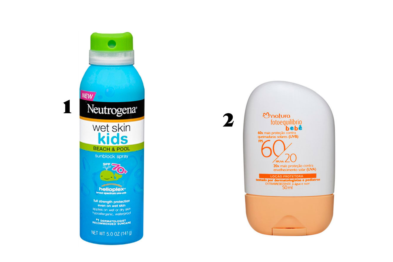 Protetor solar e repelentes