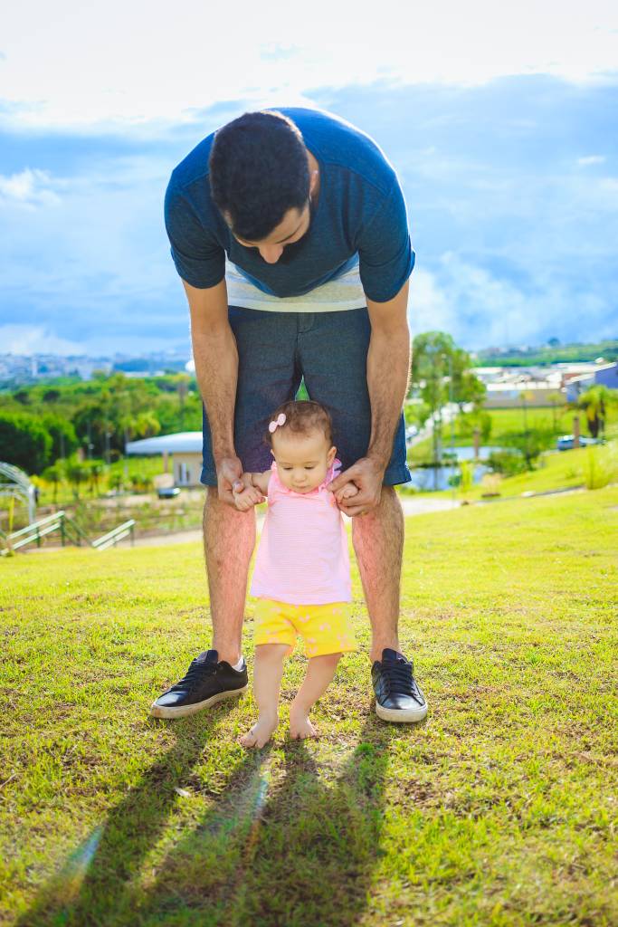 Fernando Strombeck e a filha Luísa