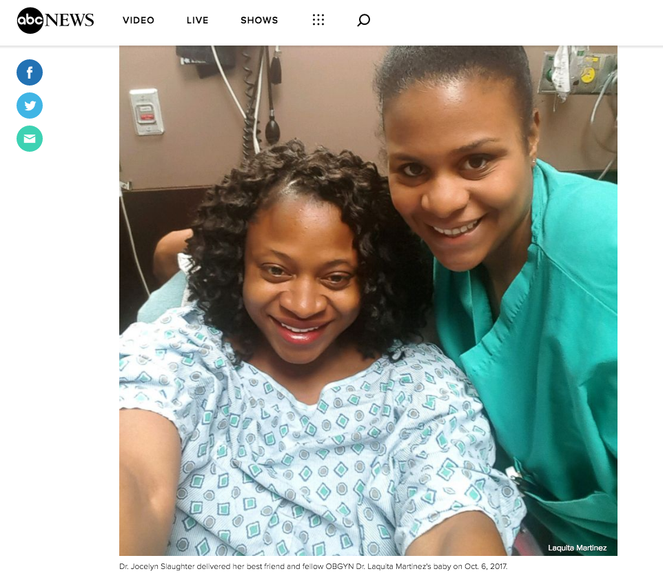 Médicas amigas fazem o parto uma da outra