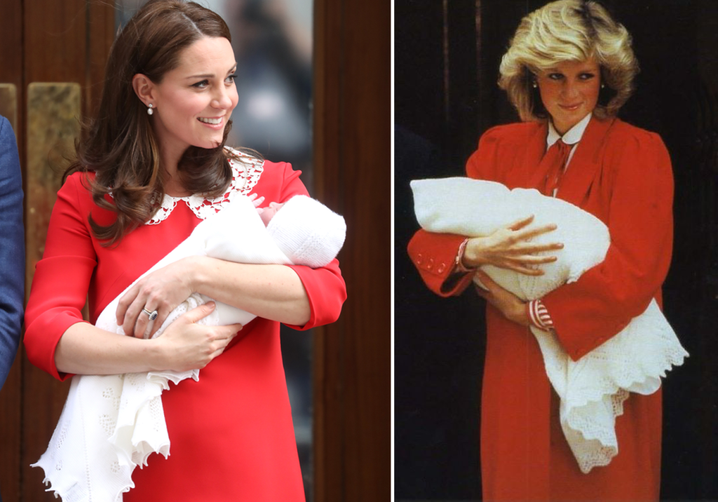 Kate Middleton faz homenagem para Lady Di após nascimento do terceiro filho