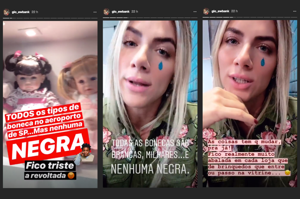 Giovanna Ewbank fala sobre falta de bonecas negras nas lojas de brinquedos