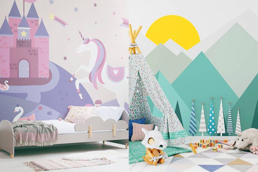 20 ideias de papel de parede que transformam o quarto do bebê
