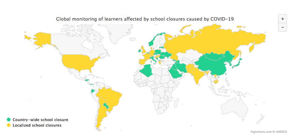 mapa-unesco-escolas-fecharam-coronavirus