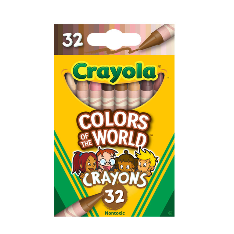 Este lançamento de giz de cera valoriza a diversidade de tons de pele