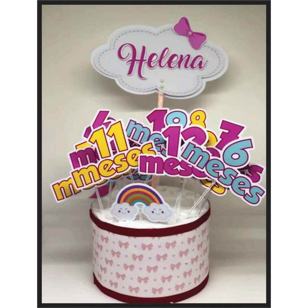 topo de bolo de mesversário