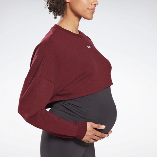 blusao-cropped-reebok-studio-maternity-feminino