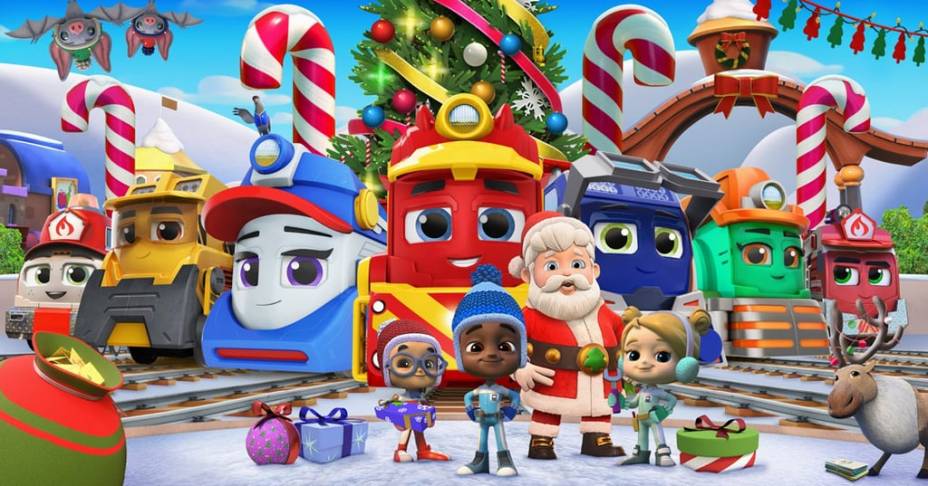 <h3><b>Mighty Express: A Mighty Christmas </b></h3>| Data de estreia: 05/12 | Os trenzinhos velozes estão de volta para mais uma jornada! Desta vez, Mandy Mail tem a importante missão de entregar um carregamento de cartas de Natal atrasadas no Polo Norte. Com a ajuda do Papai Noel e dos outros trens, eles terão que garantir que todos os presentes chegarão sãos e salvos - mesmo com a tempestade de neve que toma a cidade!