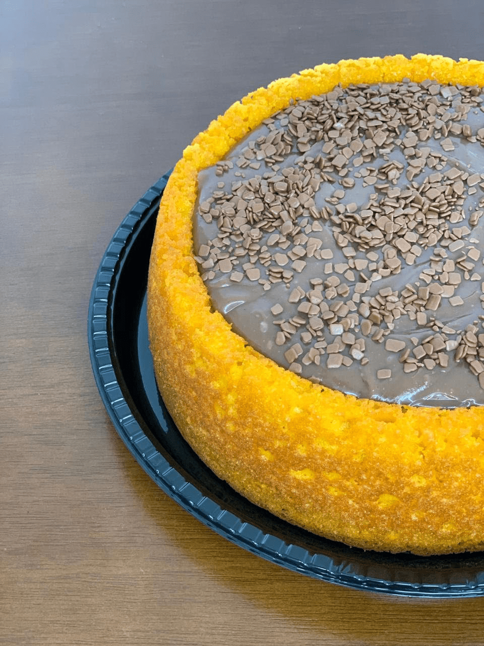 Bolo de cenoura com chocolate