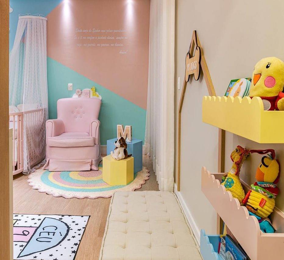 @alinemolinaarquitetura fotos @mcfotografia.com.br Candy color: 10 quartos com cores suaves e itens para compor