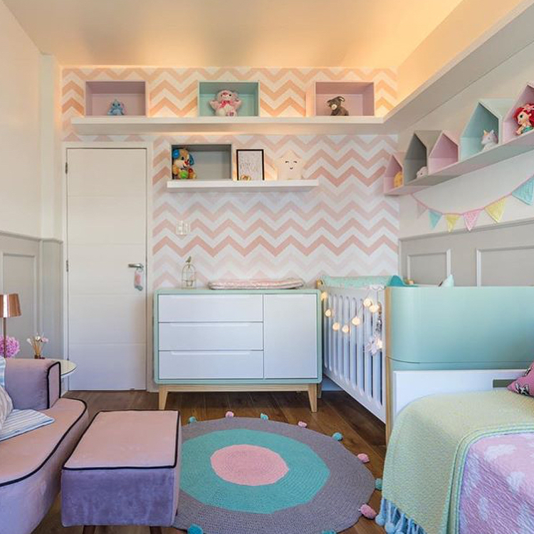@arquiteturaemfoco Candy color: 10 quartos com cores suaves e itens para compor