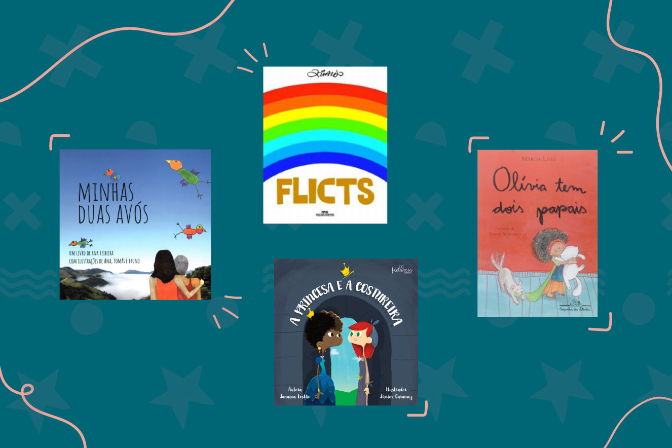 Colagem de livros