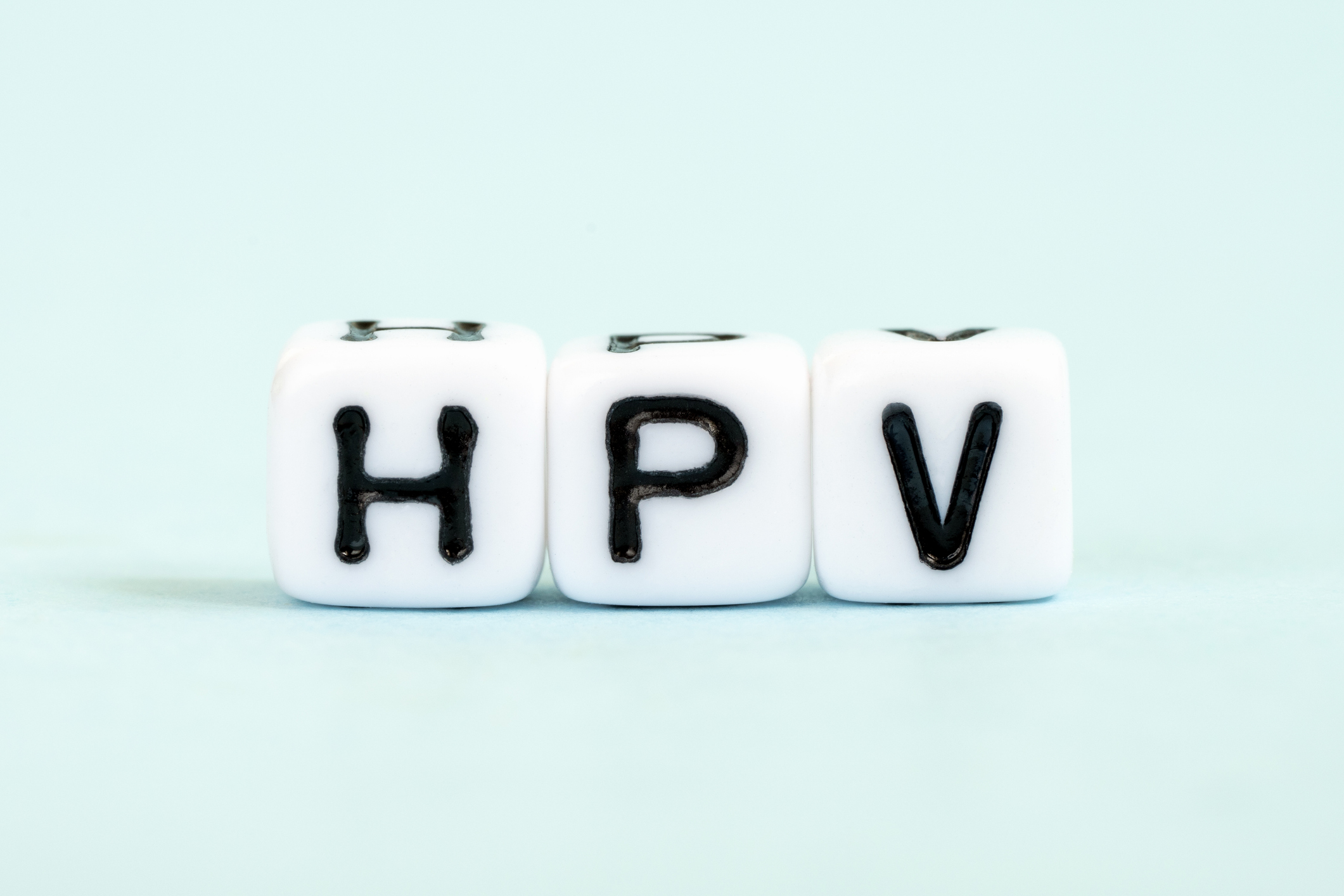 Letras formando a palavra HPV