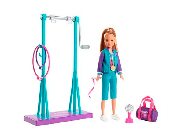 Playset-e-Boneca-Barbie-Stacie-Ginasta Playset-e-Boneca-Barbie-Stacie-Ginasta