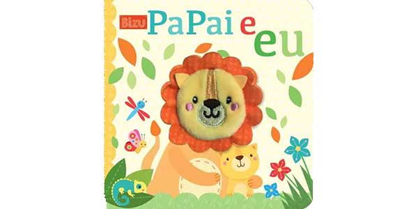 capa do livro papai e eu com ilustrações de leões