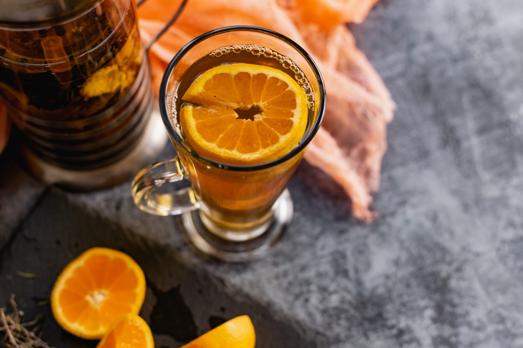 Chá de casca de laranja