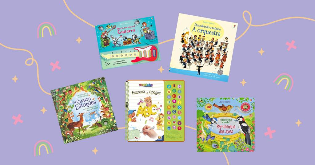 9 livros infantis sonoros que garantem diversão para bebês e crianças