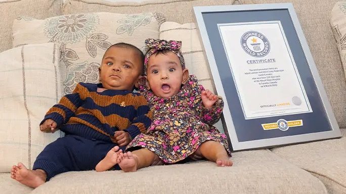 A história dos gêmeos mais prematuros do mundo, que entraram no Guinness