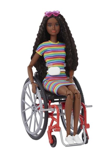 Barbie Fashionista Negra Com Cadeira de Rodas - Mattel