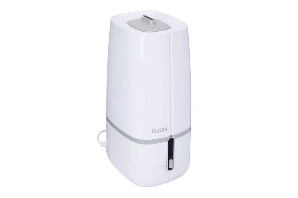 umidificador-elgin Umidificador fisher price branco e vermelho com adesivos de bichinhos