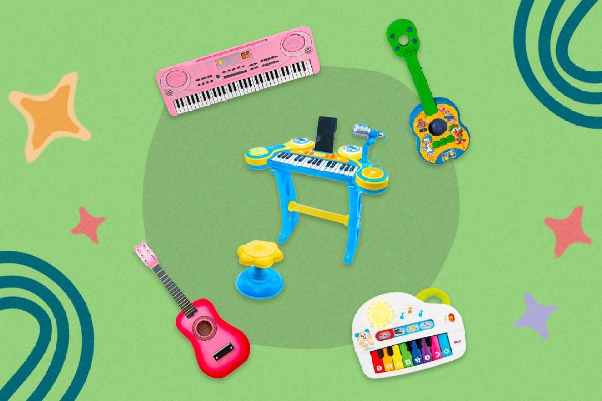 Teclado Musical E Microfone Brinquedo Infantil Branco Dmtoys