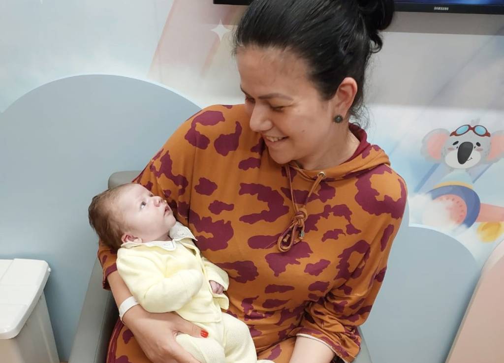 “No segundo ultrassom morfológico, descobrimos a cardiopatia congênita”