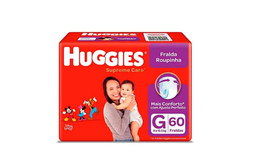 fralda huggies 60 unidades pacote vermelho