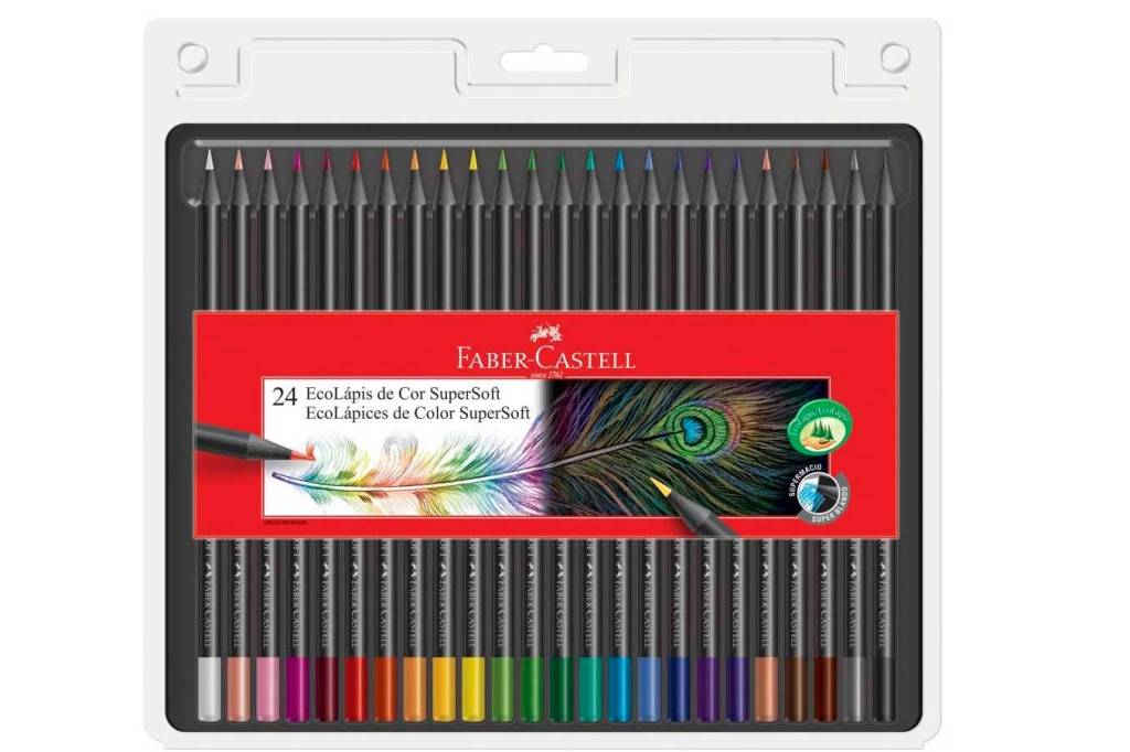 Caixa de lápis de cor da Faber Castell