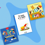 Thumb com livros infantis