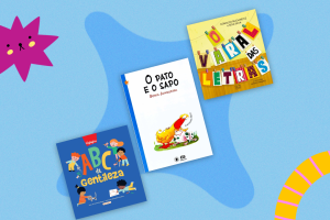 Thumb com livros infantis