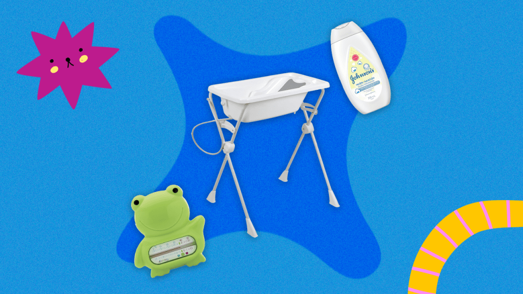 Hora do banho: itens essenciais para recém-nascidos